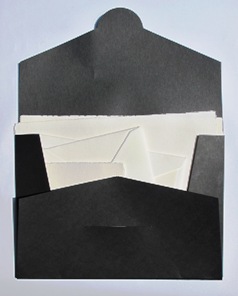Envelope for paper storage, black